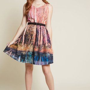 Modcloth Certifiably Sweet Dress in Trees